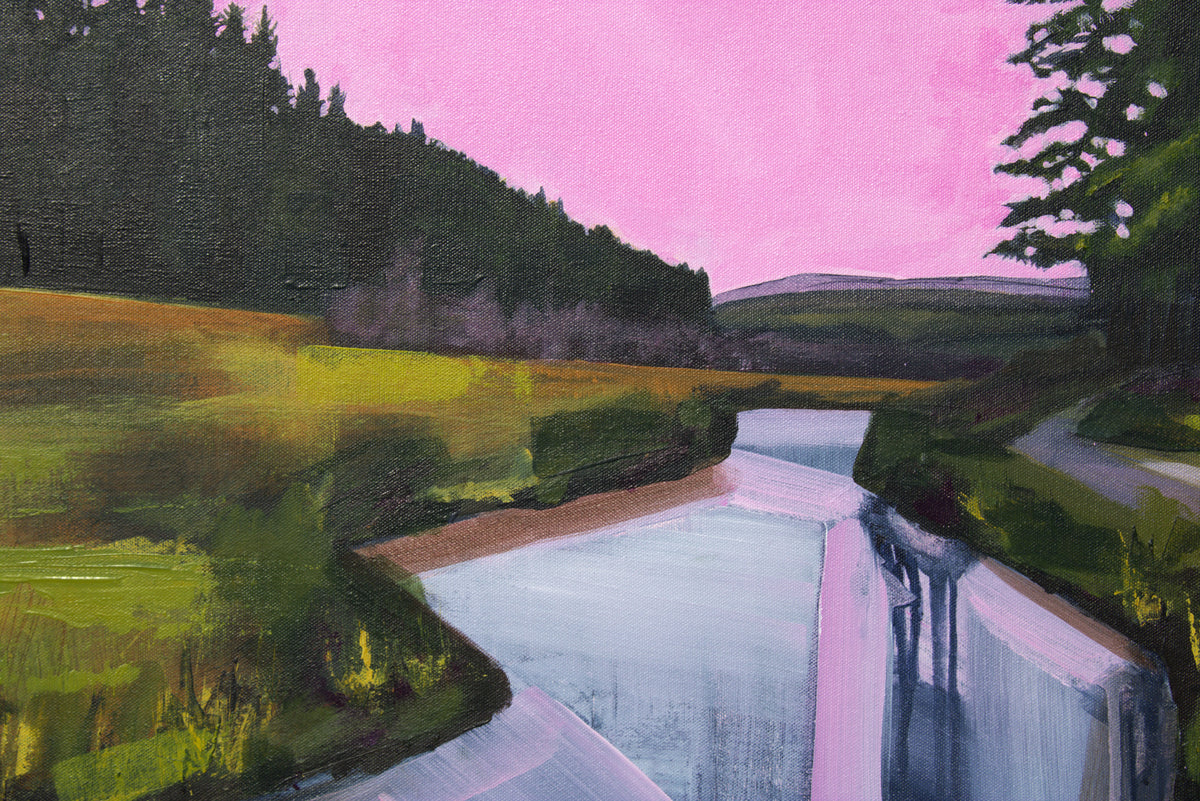 River Severn in Pink