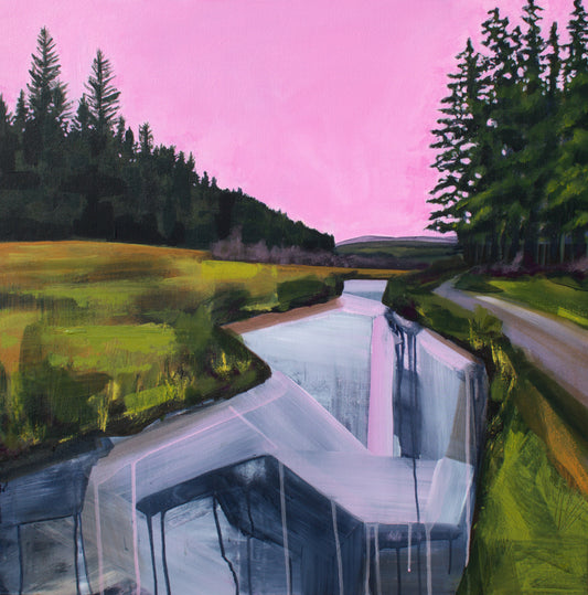 River Severn in Pink