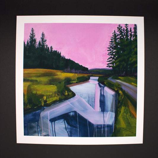 River Severn in Pink